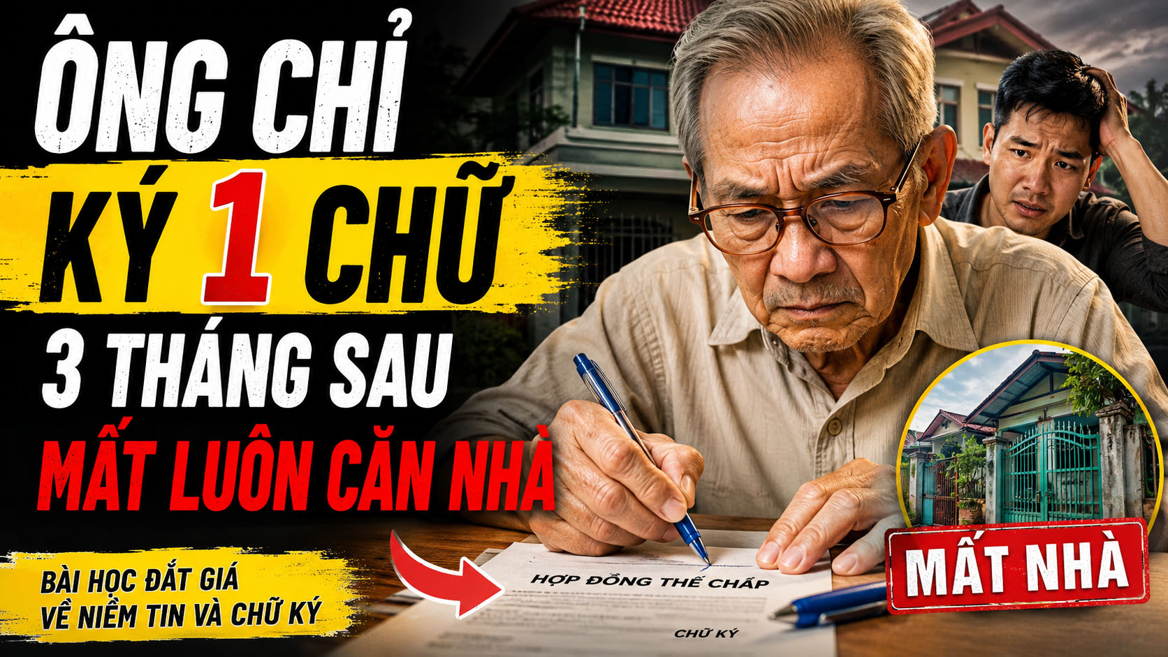 Ông Chỉ Ký Một Chữ, 3 Tháng Sau Mất Luôn Căn Nhà (Bài Học Đắt Giá Về Niềm Tin Và Chữ Ký)